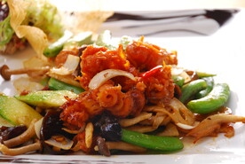 鱿鱼炒时蔬 