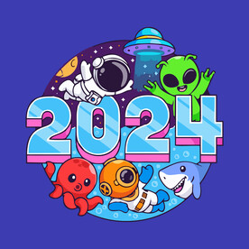 可爱外星人卡通矢量儿童插画