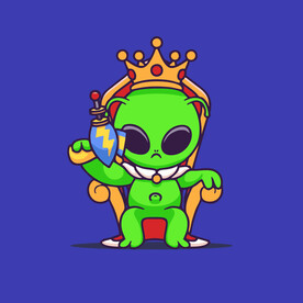 可爱外星人卡通矢量儿童插画