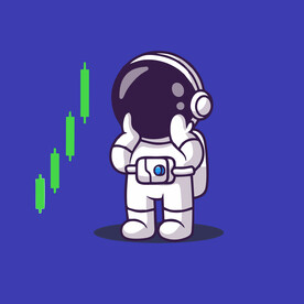 可爱宇航员卡通矢量儿童插画