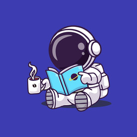 可爱宇航员卡通矢量儿童插画