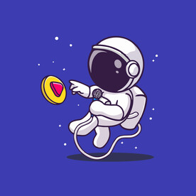 可爱宇航员卡通矢量儿童插画