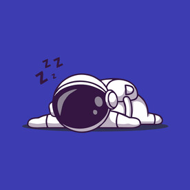 可爱宇航员卡通矢量儿童插画