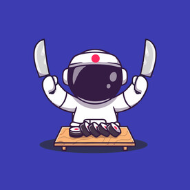 可爱宇航员卡通矢量儿童插画