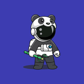 可爱宇航员卡通矢量儿童插画