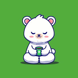 可爱小熊卡通矢量儿童插画