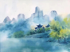 水墨山水画