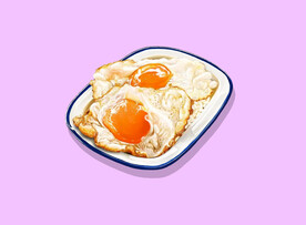 手绘煎鸡蛋