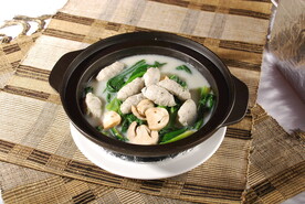鱼滑菜苗汤 