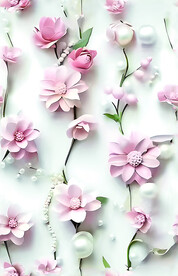 立体花型 扎染花