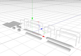 C4D模型 护栏