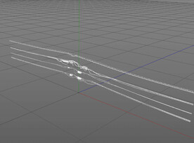 C4D模型 电线