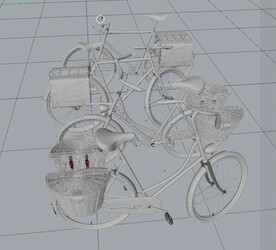 C4D模型 自行车