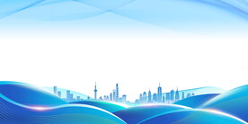 大气简约蓝色背景