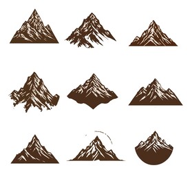 山峰剪影