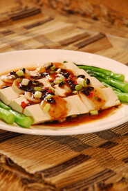 元贝蒸豆腐 