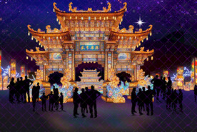 仿古大门