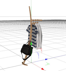 C4D模型 衣架
