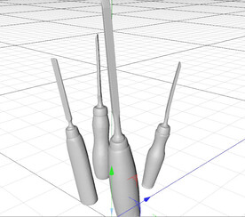 C4D模型 锉刀