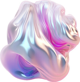 糖果色金属虹彩图形