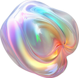 抽象糖果色金属虹彩图形