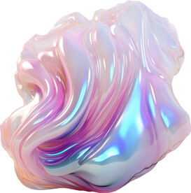 抽象糖果色金属虹彩图形