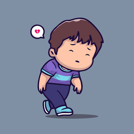 可爱男孩卡通矢量儿童插画