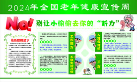 2024年老年健康宣传周展板