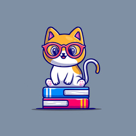 可爱小猫矢量卡通插画