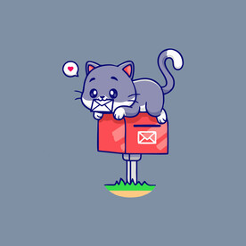 可爱小猫矢量卡通插画