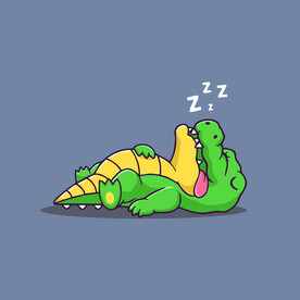 可爱鳄鱼矢量卡通插画