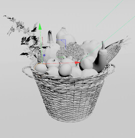 C4D模型 菜篮子