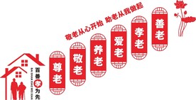 养老院文化墙