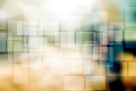 多彩光韵光斑夜空背景