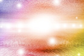 多彩光韵光斑夜空背景