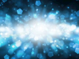 多彩光韵光斑夜空背景