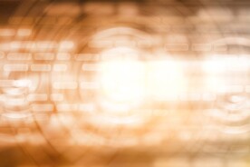 多彩光韵光斑夜空背景