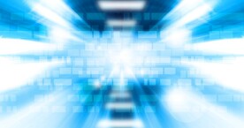 多彩光韵光斑夜空背景