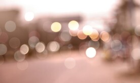 多彩街景光韵光斑夜空背景