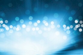 多彩光韵光斑夜空背景