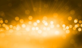 多彩光韵光斑夜空背景