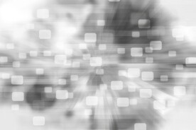 多彩光韵光斑夜空背景