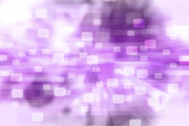 多彩光韵光斑夜空背景