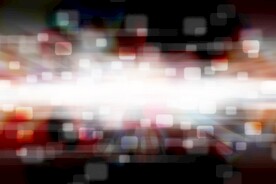 多彩光韵光斑夜空背景