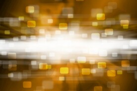 多彩光韵光斑夜空背景