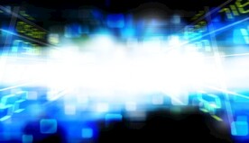 多彩光韵光斑夜空背景