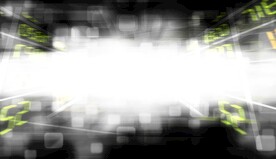 多彩光韵光斑夜空背景