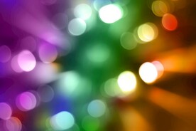 多彩光韵光斑夜空背景