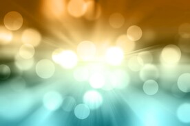 多彩光韵光斑夜空背景