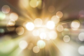 多彩光韵光斑夜空背景